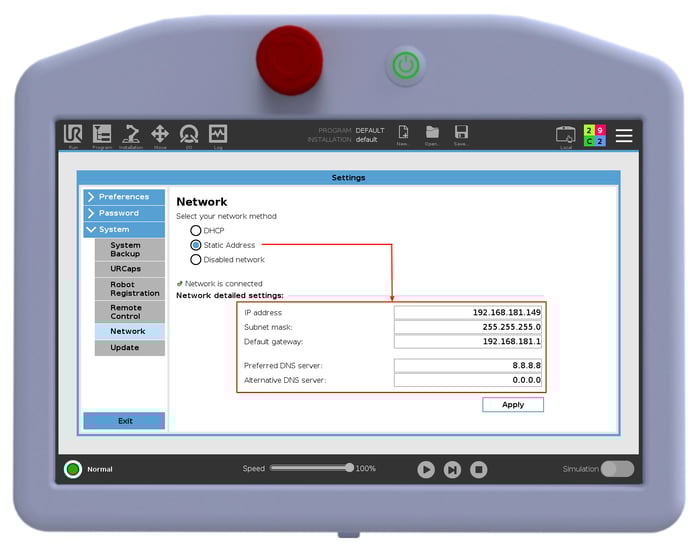 Beacon - Static IP Setup